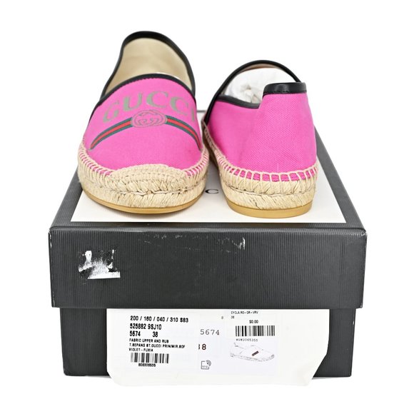 Women's Gucci Leather -Trimmed Vintage Logo Print - Picture 5 of 11